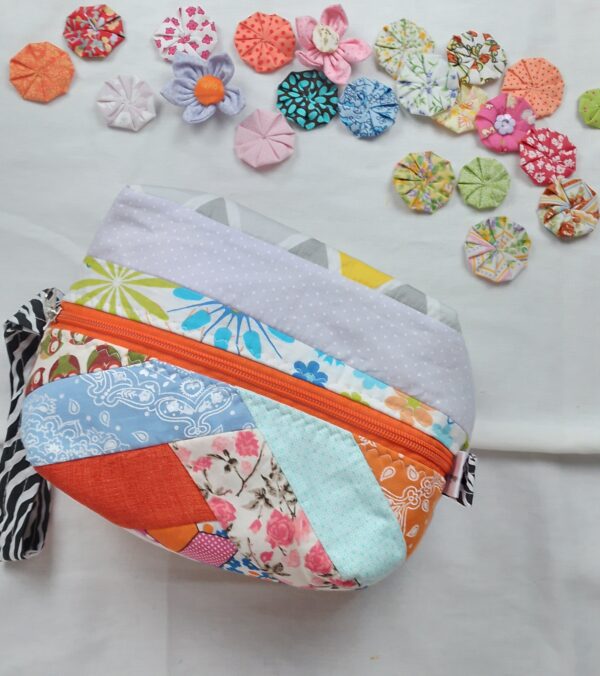Necessaire cesta patchwok color
