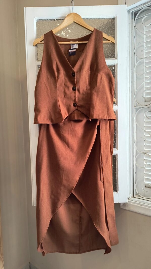 Conjunto linho terracota - Imagem 2
