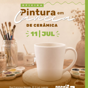 Pintura em Caneca de Cerâmica