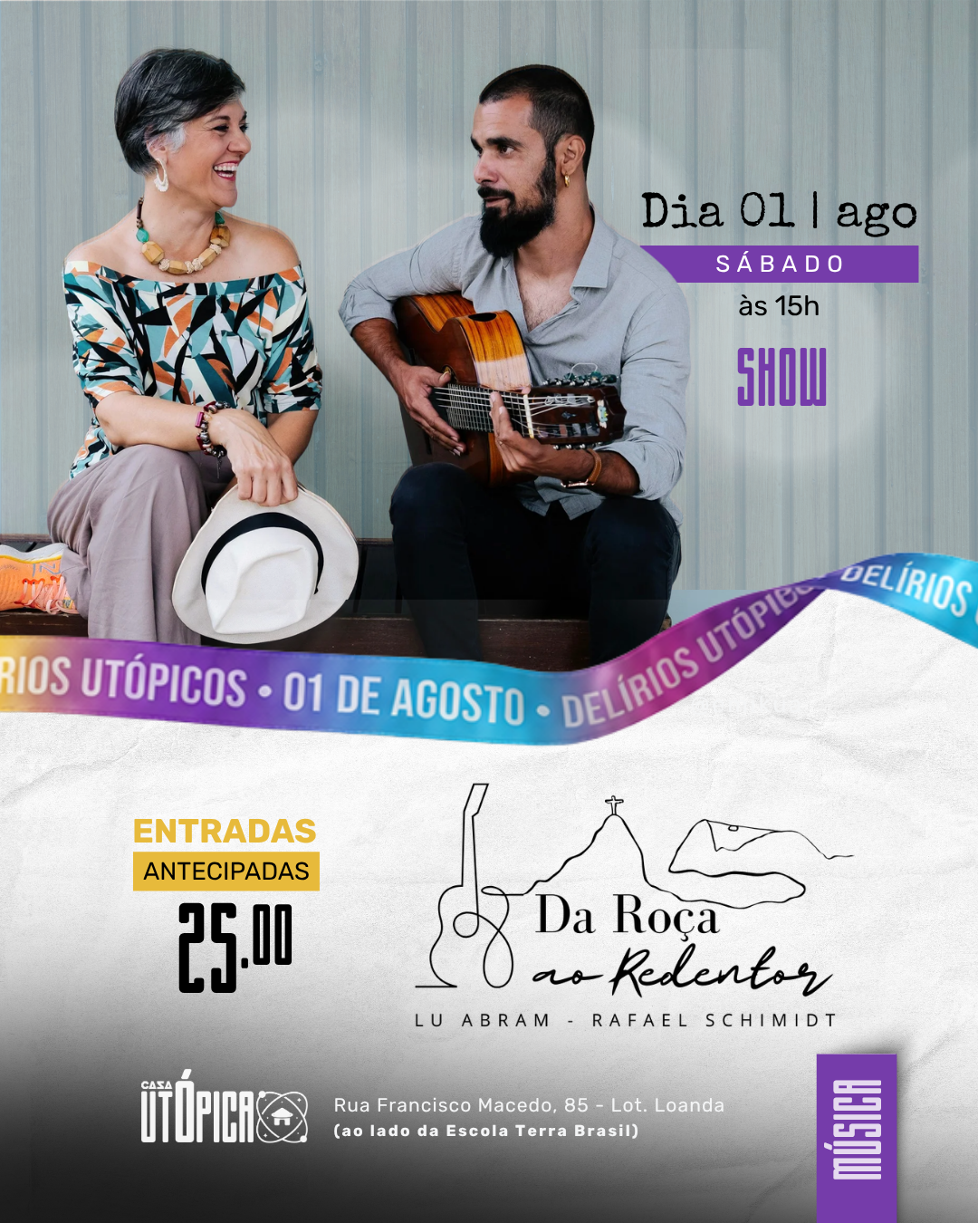 Show | Da Roça ao Redentor - Lu Abram e Rafael Schimidt